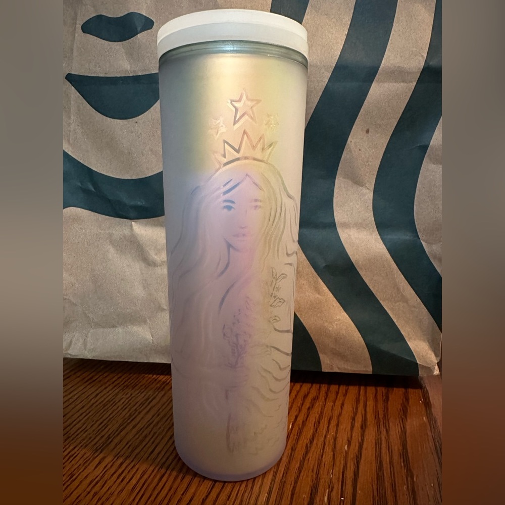 Starbucks 50th Anniversary 16oz Plastic Tumbler Undersea Siren